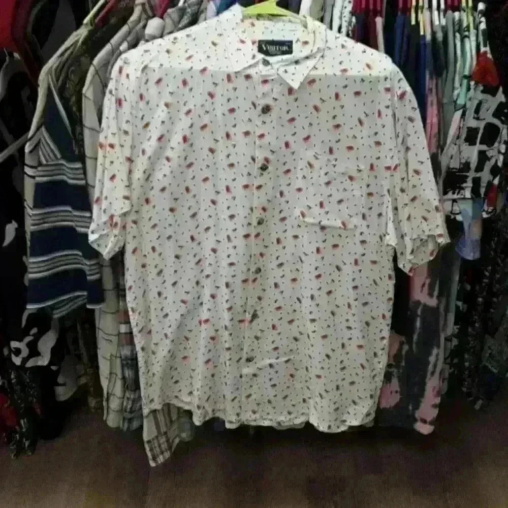 Visitor premium short sleeve button down shirt